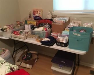 Bedroom - sewing items & miscellaneous