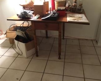 Downstairs- Table (folds in & out) Decor