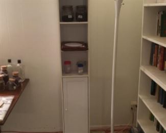 Downstairs- Standing lamp - small storage unit