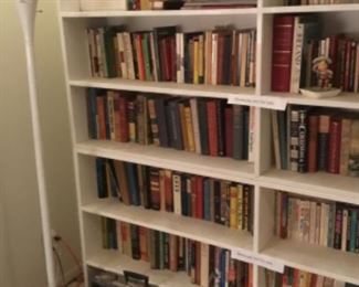 Downstairs- - shelves here are for sale but all the books are!