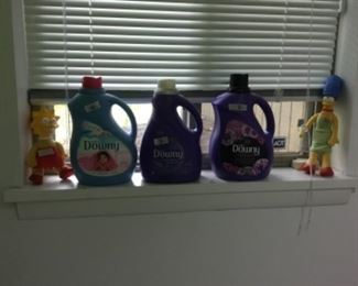 Downstairs - Cleaning supplies along with dolls