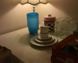 Downstairs- lamp & miscellaneous