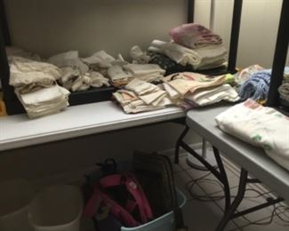 Downstairs- Miscellaneous linens