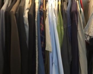 Downstairs- Men’s clothing