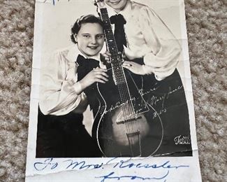 Dezurik sisters Signed Photo
