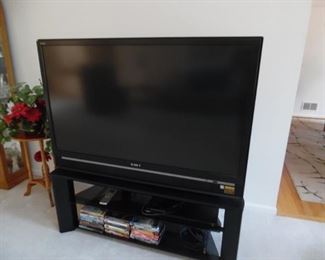 Large screen TV, perfect for those upcoming fall games