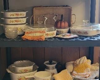 Vintage Corningware and Fire King