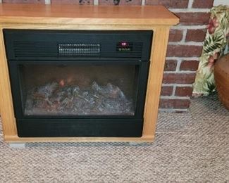 Electric fireplace, XL ceramic pot