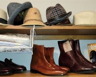 Men's shoes, boots and hats