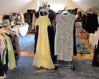 HUGE AREA filled with ladies clothing! Vintage, retro and current styles