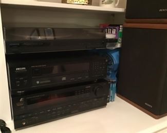 Stereo System , Kenwood Record player, Philips Cd Changer, Samsun Reciever