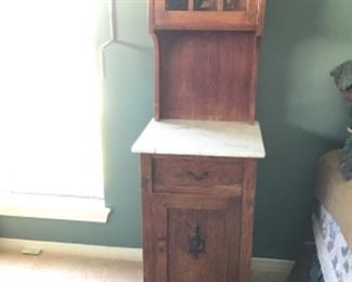 Antique Marble Top Stand