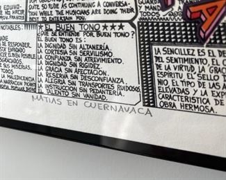 
1920's American Metal pendulum cowboy horse toy designed by Louis Petersen	350
Rustic wood hand carved printing block stamp - massive	200
Outdoor chairs - 2&nbsp;	
sofa Entire set Lloyd Flanders	1825
Stools	100


Dining table walnut &nbsp; &nbsp; &nbsp;	
Metal Chairs Henri Chairs - original antique&nbsp;	300
ANtique Rooster&nbsp;	500
Antique Table - rooster sits on Antique Iron Plant stand&nbsp;	600
Folk art bench&nbsp;	525
Rustic standing iron Candelabra&nbsp;	320
Rooster rusty panel&nbsp;	150
Native american rusty panel	150
Pair of carved horse heads terra cotta - sandstone	500


Rustic primitie green table - turqouise	350
painted tole tray&nbsp;	45
Plain tole tray	40
Vintage marble toy rolling tamp roller race track classic	140
Door stops dogs	50- 150
Bobo-fing antelope figure (?) need clarification	
cafe set&nbsp;	300
Rusty Tea cart	100
Rusty outdoor screen&nbsp;	200


Pedro Friedeberg Cuernavaca	
11.89 per sq inch - 24.80 - need to calculate
Mihail Mikhailovich Chemiakin Lithograph - &nbsp;	500	









Mike Tesch art work	500- 100	Auctioned paint