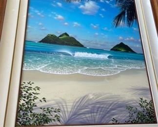 Massive Stephen Powers Painting  $500 Hawaii Hyper Realism - Del Mar