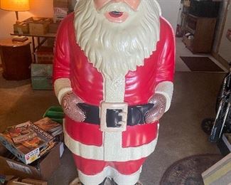 Rare Polk Brothers Santa Blow Mold in great shape