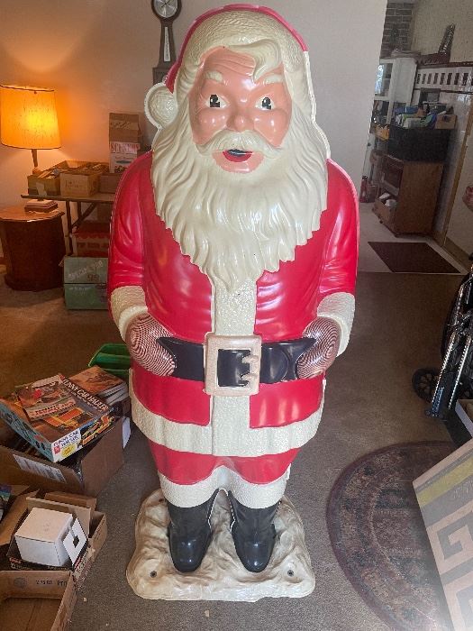 Rare Polk Brothers Santa Blow Mold in great shape