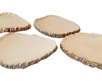 4 Joy Tanner Bark Plates