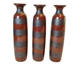3 Tenmoku Vases