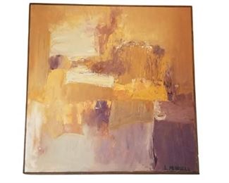 L. Munsell Signed Abstract Oil Painting