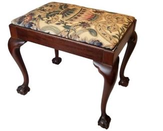 Antique Claw Foot Footstool in great condition