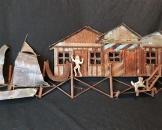 Curtis Jere 4ft Pier/Wharf Wall Sculpture