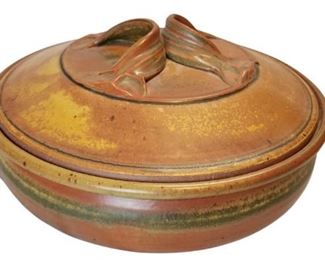 Robert (Bob) Crystal Large Casserole Pottery