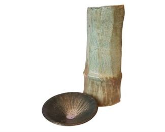 JT Marked Vase and Bowl