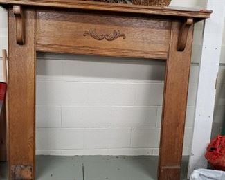 Antique Oak Mantle