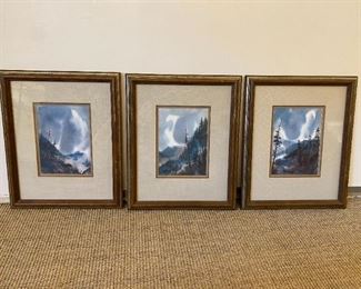 3 Smoky Mountain Prints by Jim Gray "Misty Mountain