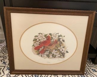 Mariemont Cardinals for Christmas signed by John A Ruthven