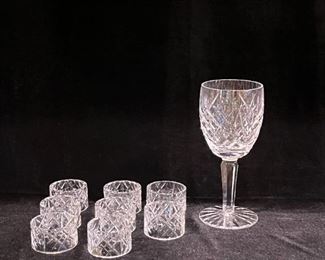 crystal napkin rings