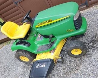 John Deere LT 180 riding mower, starts and runs great, 48 inch mower deck