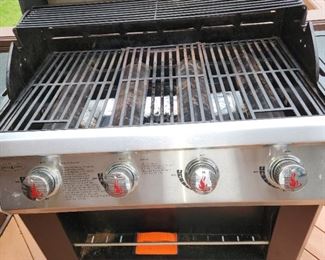 propane grill, with cover