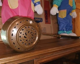 antique bed warmer