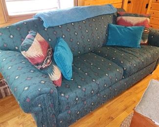 SouthWestern themed cloth sofa, pet (just a bird) and smoke free home
