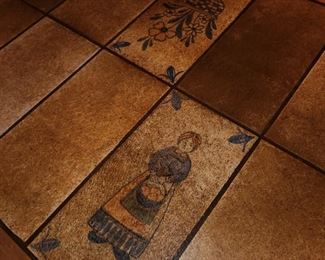 tile top on dining table