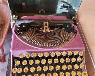 Rare Purple Remington Portable Typewriter