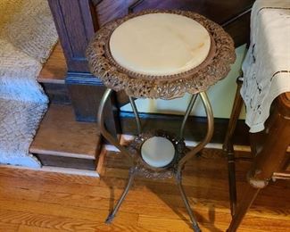 Fancy Marble & Brass Table