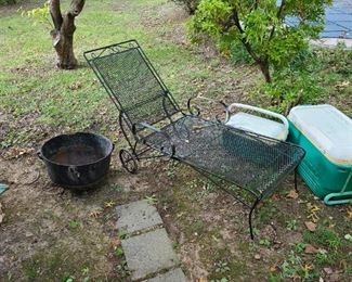 Wrought Iron Lounger