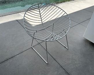 Wire leaf chair outdoor $250