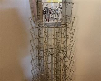 Comic book rack from store