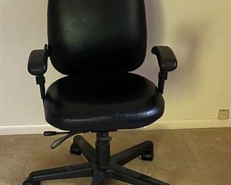 Lazy Boy Black Leather Office Chair