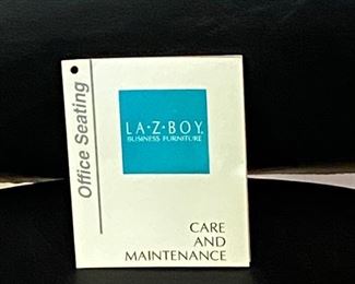 Lazy Boy Black Leather Office Chair