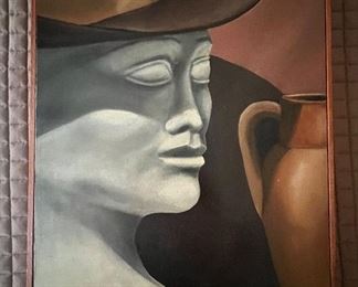 Oil on Canvas "Self Portrait" by Drew-Michael Zimmerman