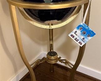 Mosaic Stone Globe on Stand