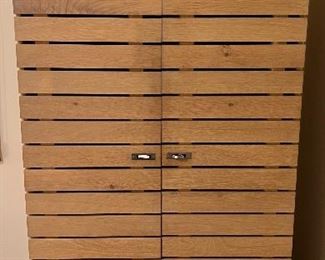 Elan - Oak by Crate and Barrel,  Storage/Armoire, Solid Wood Slats, Metal Hardware