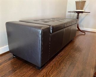 Tufted-Top Storage Bench