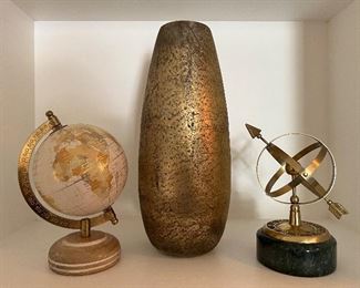 Decorative Accessories, Globe, Vase, Armillary