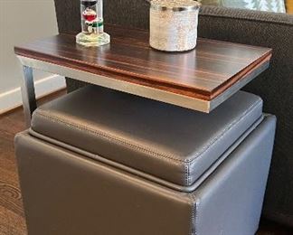 Storage Ottoman/table & C-Table, decorative accessories