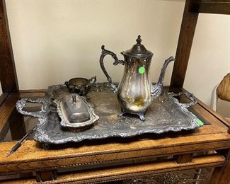 Silver plated tea set
